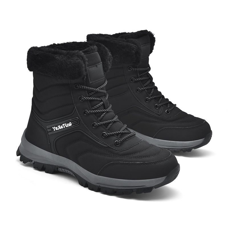 Men's Orthopedic Hiking Boots - Safe and Comfortable Work Boots - Waterproof, Slip-resistant, Impact-resistant, and Puncture-resistant - Wide Toe, Arch Support, and Ankle Support - Money-back Guarantee if ineffective.