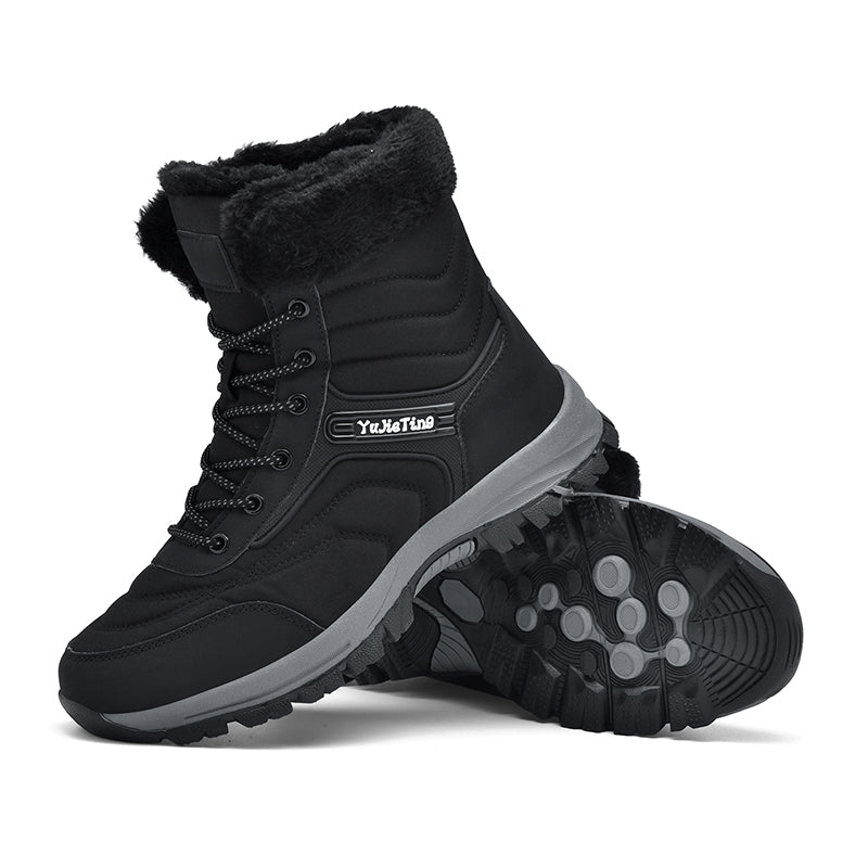 Men's Orthopedic Hiking Boots - Safe and Comfortable Work Boots - Waterproof, Slip-resistant, Impact-resistant, and Puncture-resistant - Wide Toe, Arch Support, and Ankle Support - Money-back Guarantee if ineffective.