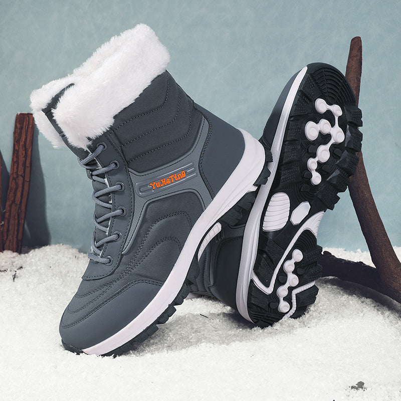 Men's Orthopedic Hiking Boots - Safe and Comfortable Work Boots - Waterproof, Slip-resistant, Impact-resistant, and Puncture-resistant - Wide Toe, Arch Support, and Ankle Support - Money-back Guarantee if ineffective.