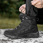 Men’s Hiking Boots – Warm Plush Lining, Non-Slip Traction, Wide Toe, Arch & Ankle Support, Windproof, Waterproof
