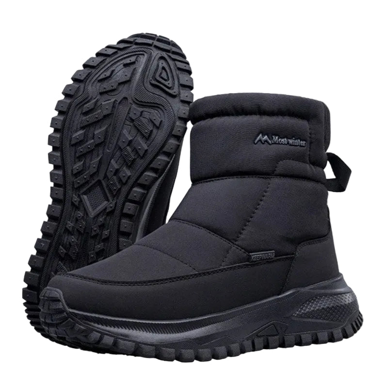 Men’s Winter Snow Boots – Warm Lined, Insulated Sole, Windproof, Slip-Resistant, Waterproof