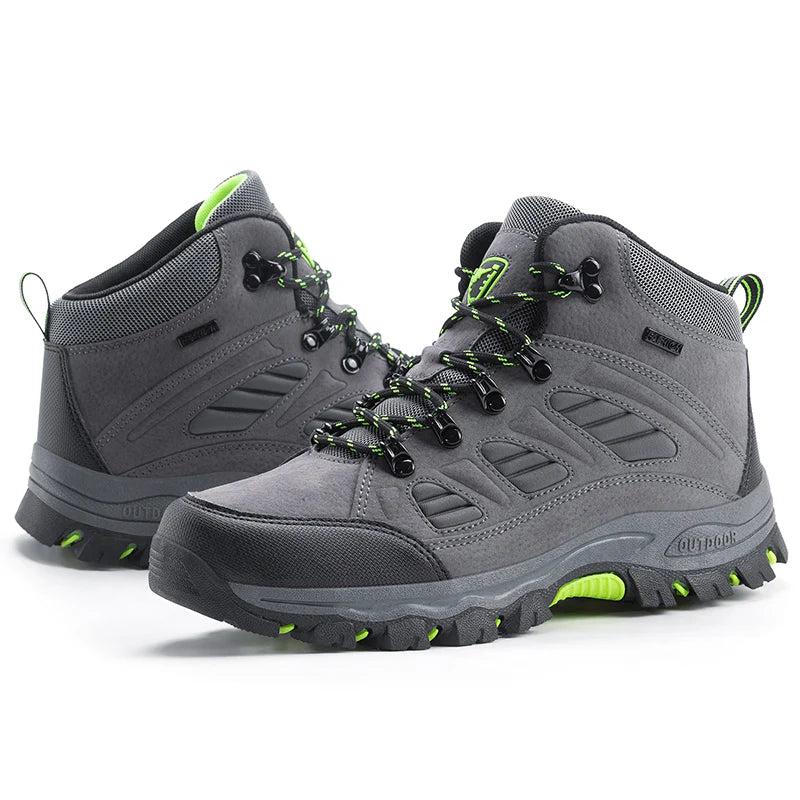 Men’s Outdoor Hiking Boots – Ankle Support, Anti-Slip Grip & Rugged Durable Design for All-Terrain Use