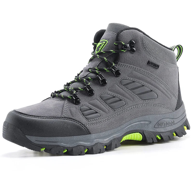 Men’s Outdoor Hiking Boots – Ankle Support, Anti-Slip Grip & Rugged Durable Design for All-Terrain Use