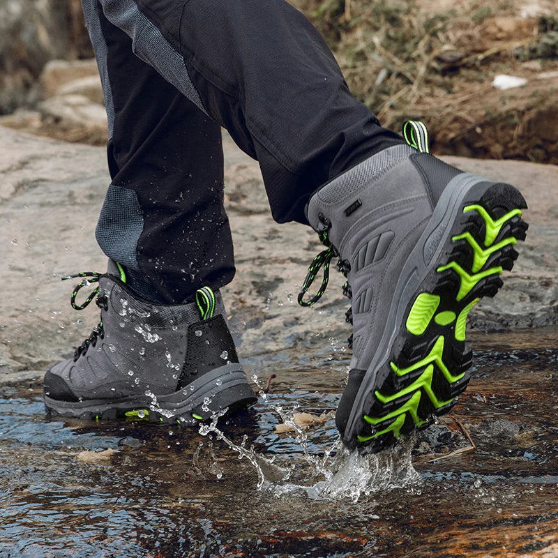 Men’s Outdoor Hiking Boots – Ankle Support, Anti-Slip Grip & Rugged Durable Design for All-Terrain Use