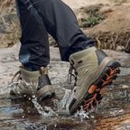 Men’s Outdoor Hiking Boots – Ankle Support, Anti-Slip Grip & Rugged Durable Design for All-Terrain Use