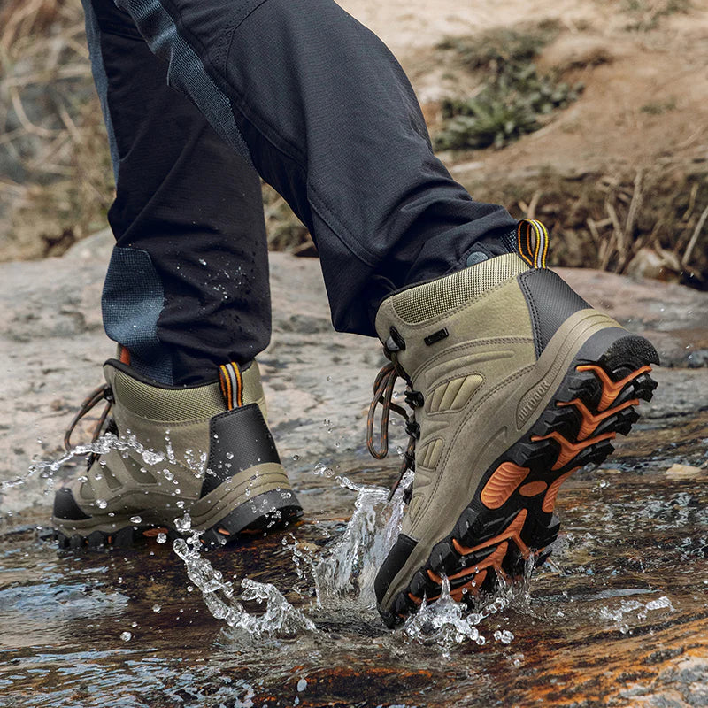 Men’s Outdoor Hiking Boots – Ankle Support, Anti-Slip Grip & Rugged Durable Design for All-Terrain Use