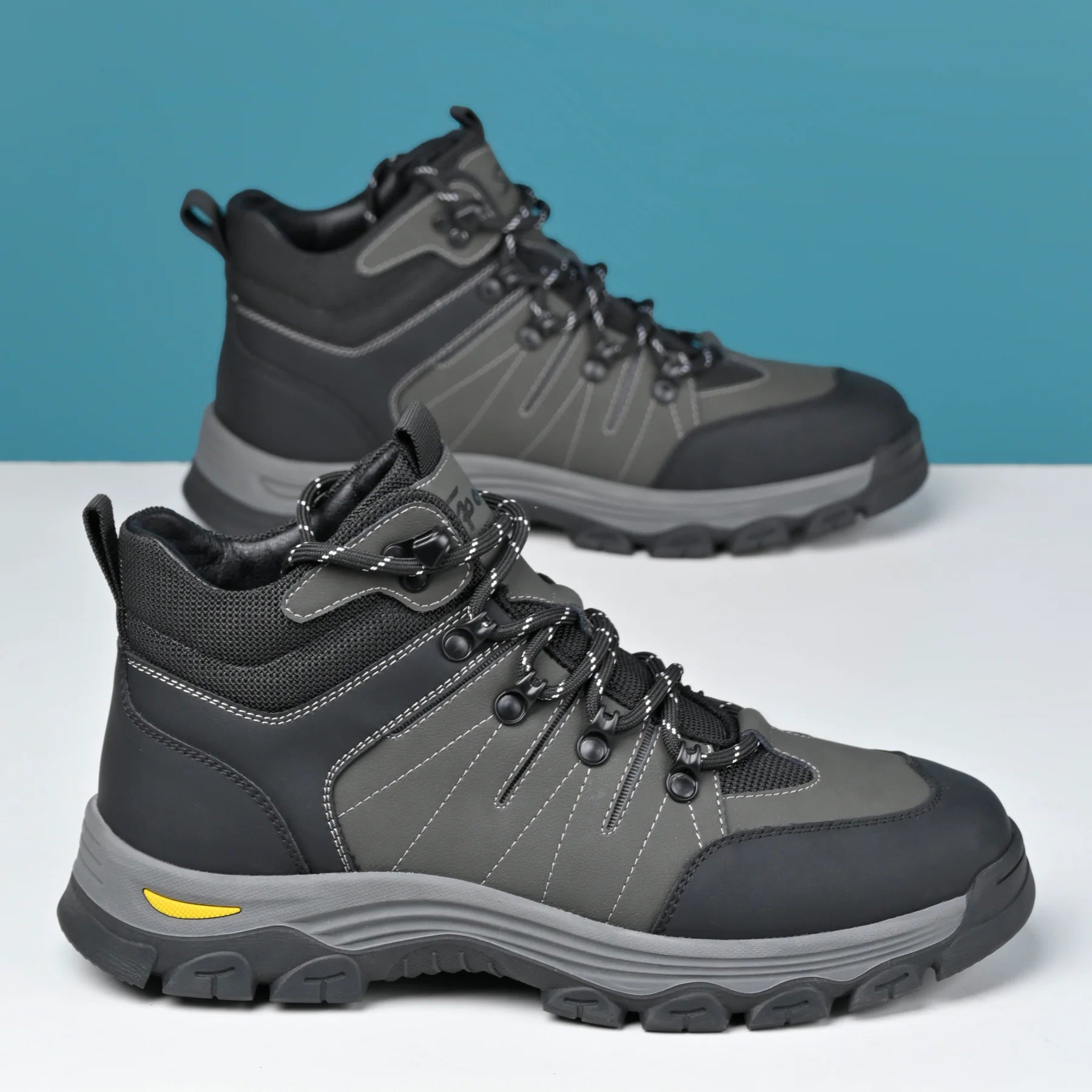 Men’s Composite Toe Orthotic Hiking Work Boots – Puncture-Resistant, Arch Support, Wide Toe Box, All-Day Stability