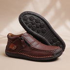 ⏰Limited Time Sale 70% OFF-Men’s Handmade Premium Leather Slip-On Driving Boots – Wide Toe, Arch Support, Waterproof, Pressure Relief, Non-Slip Sole for Casual, Travel & Outdoor