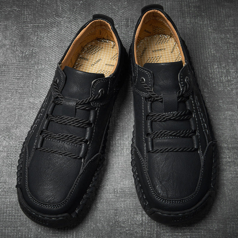 ⏰Limited-Time 70% OFF– Men’s Handmade Orthopedic Leather Shoes  Wide Toe Box, Waterproof, Arch Support & Pressure Relief