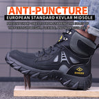 Men’s Steel Toe Orthotic Work Boots – Puncture-Resistant, Waterproof, Non-Slip, All-Day Comfort