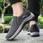 Men's Comfortable Breathable Lightweight Double Layer Waterproof Wide Toe Walking Shoes Orthopedic Shoes