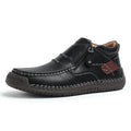 ⏰Limited Time Sale 70% OFF-Men’s Handmade Premium Leather Slip-On Driving Boots – Wide Toe, Arch Support, Waterproof, Pressure Relief, Non-Slip Sole for Casual, Travel & Outdoor