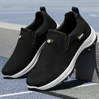 Men's Comfortable Breathable Lightweight Double Layer Waterproof Wide Toe Walking Shoes Orthopedic Shoes