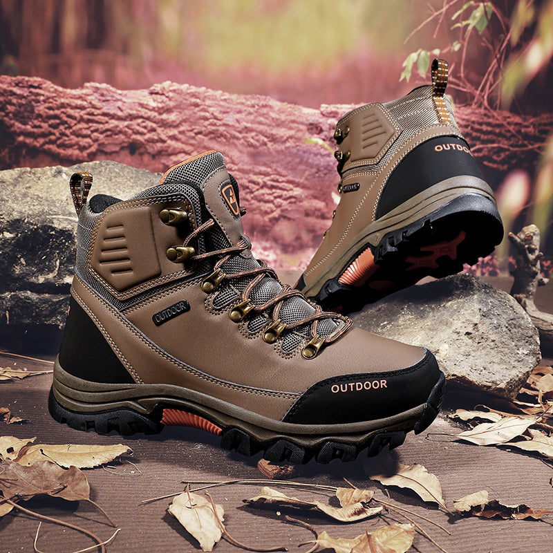 Men’s Waterproof Work & Hiking Boots – Wide Toe Box, Arch Support, Non-Slip Durable Sole, Built for All-Day Comfort