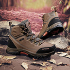 Men’s Waterproof Work & Hiking Boots – Wide Toe Box, Arch Support, Non-Slip Durable Sole, Built for All-Day Comfort
