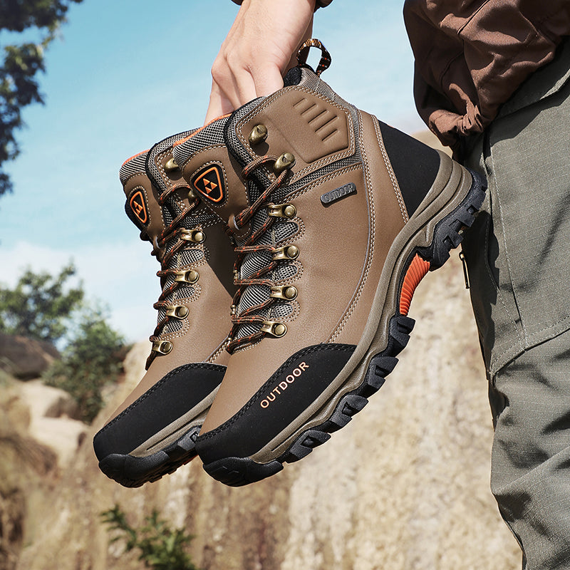 Men’s Waterproof Work & Hiking Boots – Wide Toe Box, Arch Support, Non-Slip Durable Sole, Built for All-Day Comfort