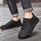 ⏰Limited-Time 70% OFF– Men’s Handmade Orthopedic Leather Shoes  Wide Toe Box, Waterproof, Arch Support & Pressure Relief