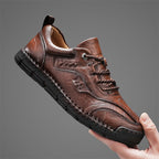 Men’s Handmade Leather Work & Outdoor Shoes – Arch Support, Wide Fit, Comfortable, Rugged Non-Slip Sole for All-Day Wear
