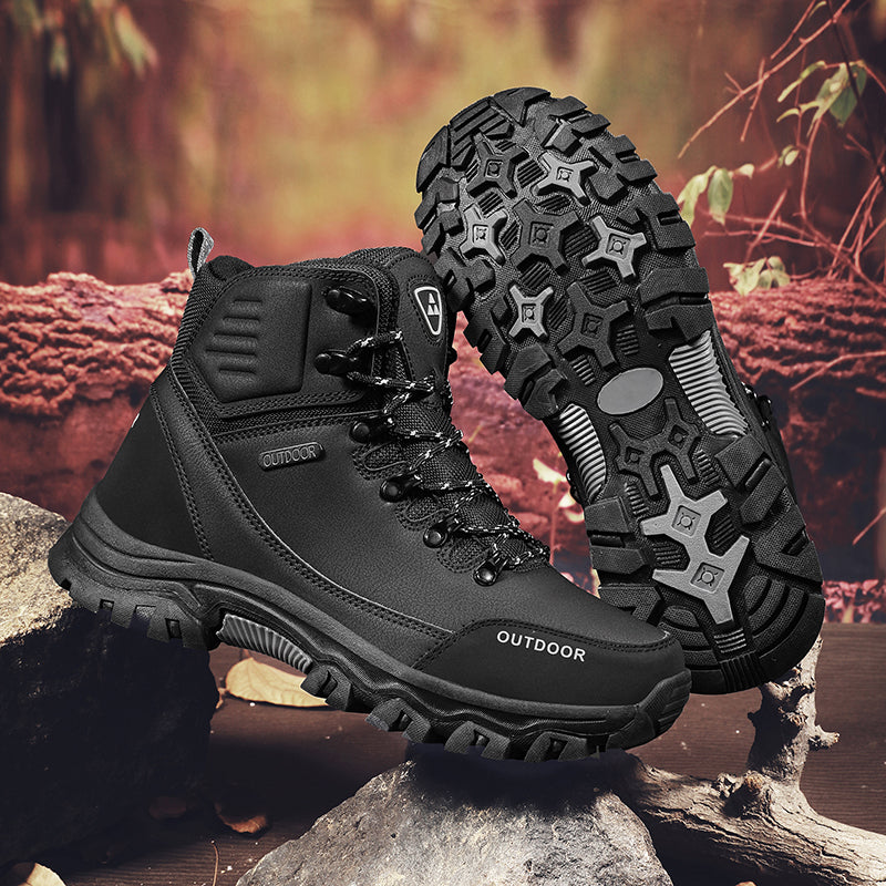 Men’s Waterproof Work & Hiking Boots – Wide Toe Box, Arch Support, Non-Slip Durable Sole, Built for All-Day Comfort