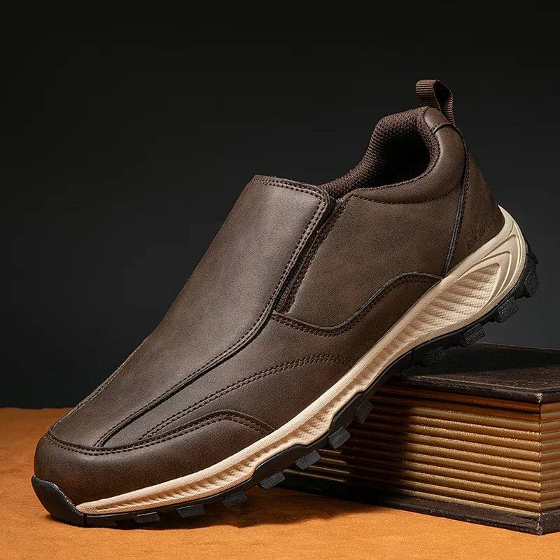 Men's Genuine Leather Breathable And Comfortable Orthopedic Outdoor Sneakers