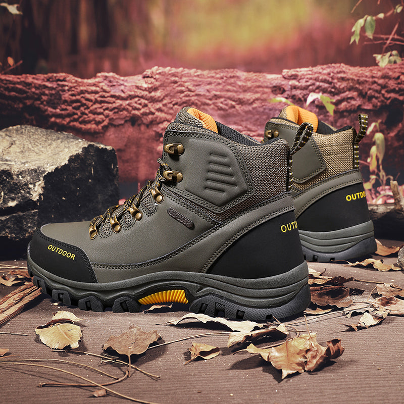 Men’s Waterproof Work & Hiking Boots – Wide Toe Box, Arch Support, Non-Slip Durable Sole, Built for All-Day Comfort