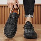 Men’s Handmade Leather Work & Outdoor Shoes – Arch Support, Wide Fit, Comfortable, Rugged Non-Slip Sole for All-Day Wear