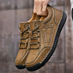 ⏰Limited-Time 70% OFF– Men’s Handmade Orthopedic Leather Shoes  Wide Toe Box, Waterproof, Arch Support & Pressure Relief