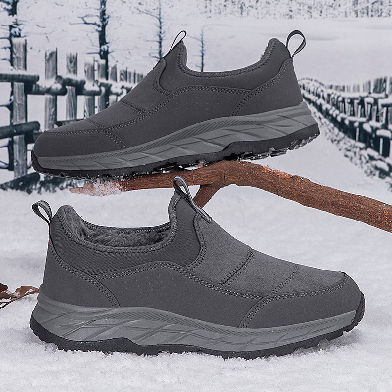 ⏰Limited-Time 70% OFF — Men’s Fleece-Lined Winter Shoes Easy Slip-On Fit • Wide Toe Box • Arch Support • Dry, Warm, Stable All Day