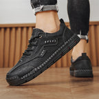 Men’s Handmade Leather Work & Outdoor Shoes – Arch Support, Wide Fit, Comfortable, Rugged Non-Slip Sole for All-Day Wear