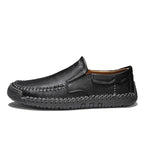 Men’s Handmade Leather Loafers – Arch Support, Wide Toe Box, Slip-On Comfort & Non-Slip Sole for Everyday Wear