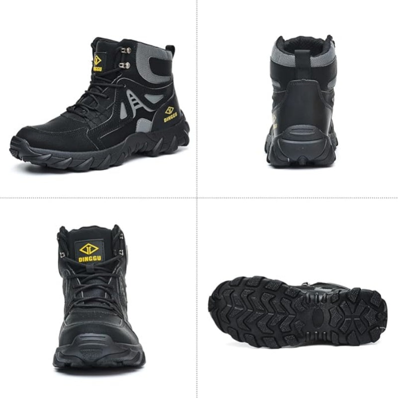 Men’s Steel Toe Orthotic Work Boots – Puncture-Resistant, Waterproof, Non-Slip, All-Day Comfort