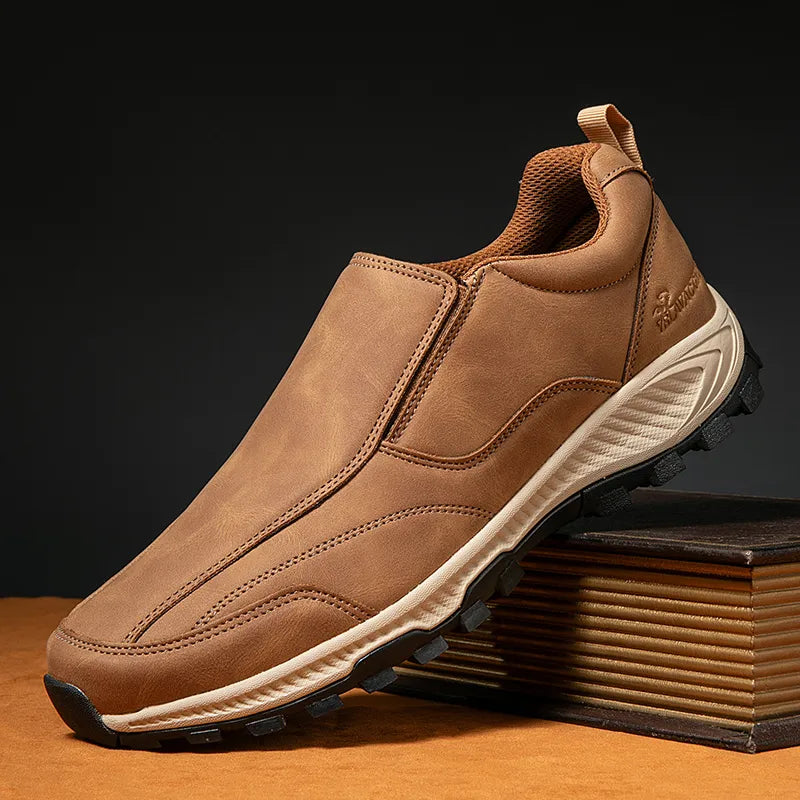 Men's Genuine Leather Breathable And Comfortable Orthopedic Outdoor Sneakers