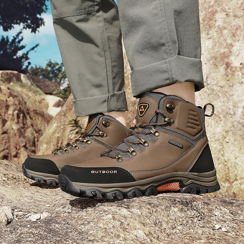 Men’s Waterproof Work & Hiking Boots – Wide Toe Box, Arch Support, Non-Slip Durable Sole, Built for All-Day Comfort
