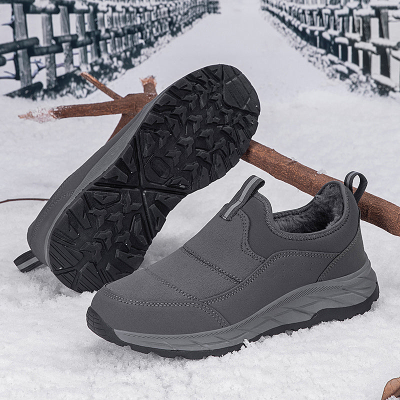 ⏰Limited-Time 70% OFF — Men’s Fleece-Lined Winter Shoes Easy Slip-On Fit • Wide Toe Box • Arch Support • Dry, Warm, Stable All Day