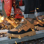 Men’s Steel Toe Outdoor Boots Work Boots Motorcycle Boots – Safety ,Indestructible, Anti-Smash, Puncture-Proof, Waterproof