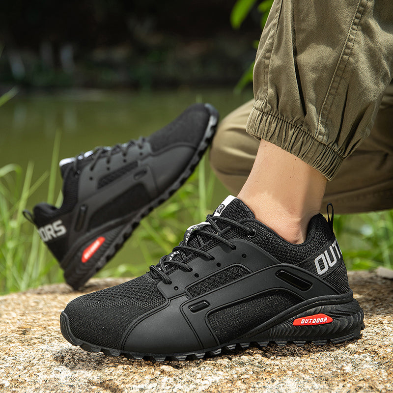 Free Orthotic Insole Included – Men’s Performance Running Shoes with Breathable Knit, Arch Support & Responsive Cushioning