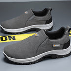 Men's Comfortable Breathable Lightweight Double Layer Waterproof Wide Toe Walking Shoes Orthopedic Shoes
