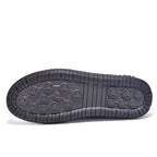Men’s Handmade Leather Work & Outdoor Shoes – Side Zipper, Arch Support, Wide Fit, Comfortable Non-Slip Sole for All-Day Wear