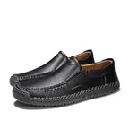 Men’s Handmade Leather Loafers – Arch Support, Wide Toe Box, Slip-On Comfort & Non-Slip Sole for Everyday Wear