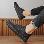 Men’s Handmade Leather Work & Outdoor Shoes – Arch Support, Wide Fit, Comfortable, Rugged Non-Slip Sole for All-Day Wear