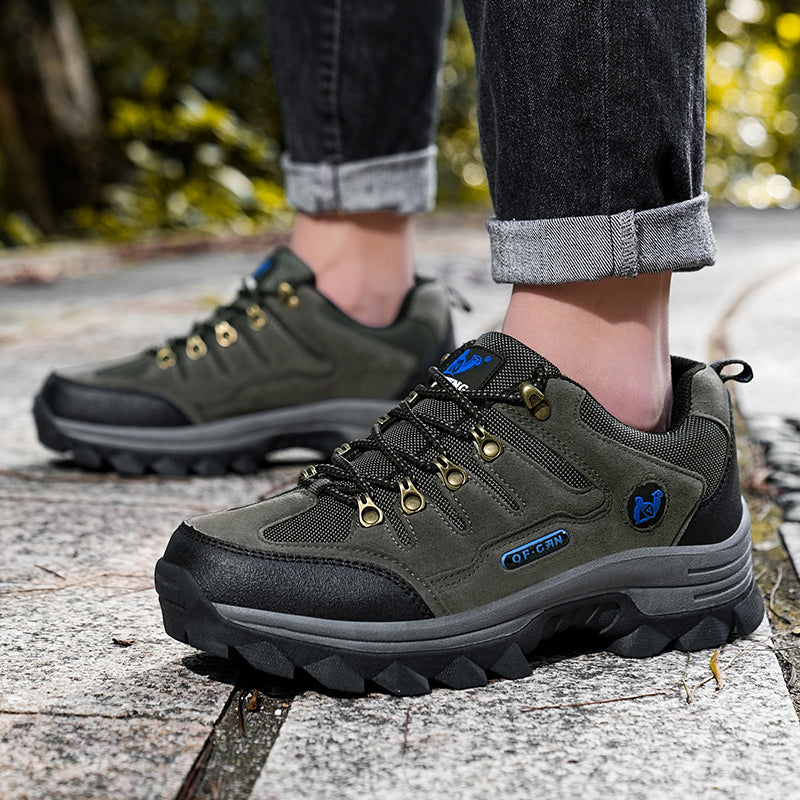 Men’s Rugged Outdoor Shoes – Wide Toe Comfort, Strong Grip & Built for Tough Terrain