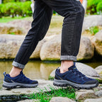 Men’s Athletic Work Shoes – Arch Support, Wide Toe Box, Breathable, Lightweight, Non-Slip, Built for Hiking & Outdoor Use