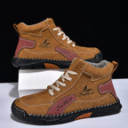 ⏰Limited-Time 70% OFF–Men’s Handcrafted Leather Boots with Wide Toe, Arch Support & Pressure-Relief Comfort