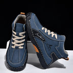 （💥 12 HOURS. NO PAIN）Men’s Handmade Leather Boots – Waterproof, Arch Support, Pressure Relief, Wide Toe Box, Built for Outdoor Comfort