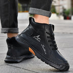 ⏰Limited-Time 70% OFF–Men’s Handcrafted Leather Boots with Wide Toe, Arch Support & Pressure-Relief Comfort