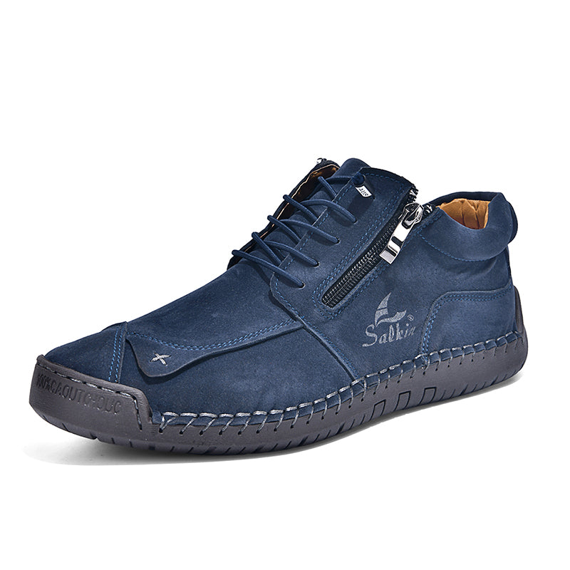 SoftStride™ Orthopedic Casual Leather Boots- Wide Toe, Arch Support, Waterproof, Pressure Relief for Everyday&Travel