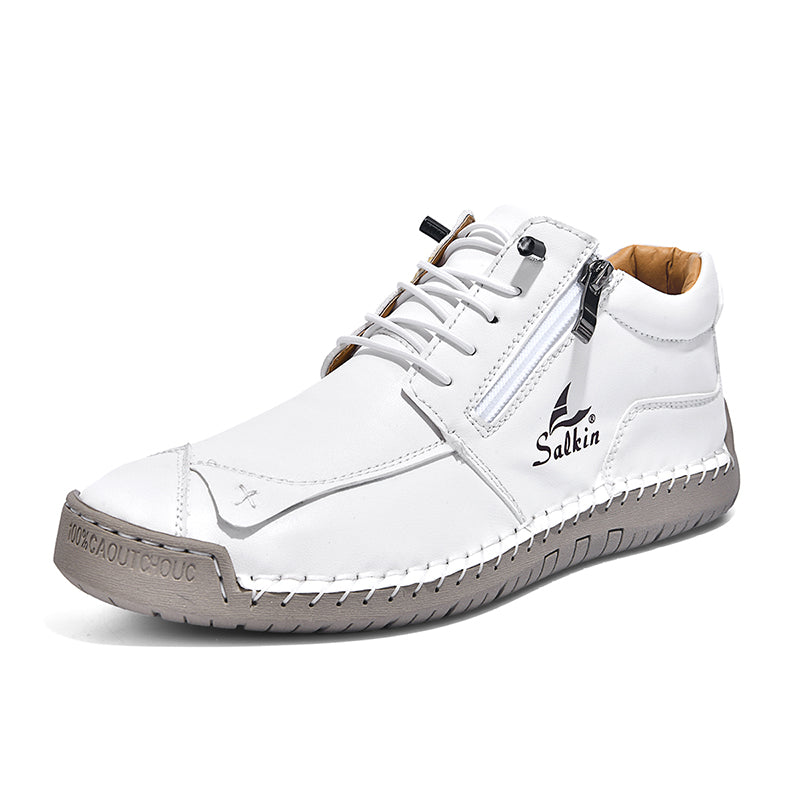 SoftStride™ Orthopedic Casual Leather Boots- Wide Toe, Arch Support, Waterproof, Pressure Relief for Everyday&Travel