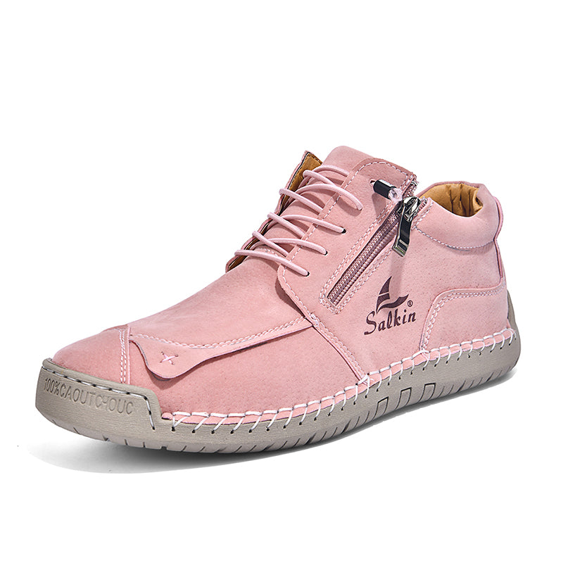 SoftStride™ Orthopedic Casual Leather Boots- Wide Toe, Arch Support, Waterproof, Pressure Relief for Everyday&Travel