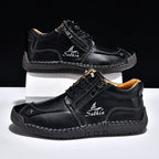 SoftStride™ Orthopedic Casual Leather Boots- Wide Toe, Arch Support, Waterproof, Pressure Relief for Everyday&Travel