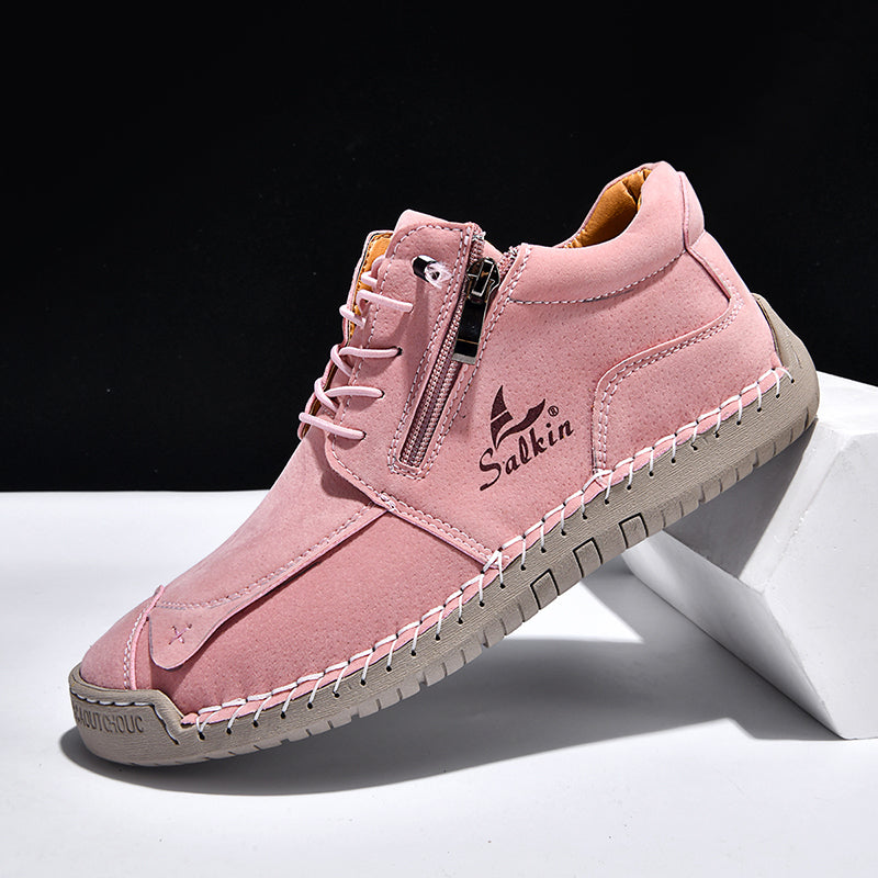 SoftStride™ Orthopedic Casual Leather Boots- Wide Toe, Arch Support, Waterproof, Pressure Relief for Everyday&Travel